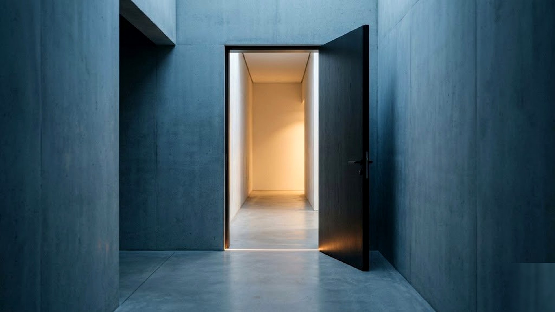 Open doorway with light beyond, representing a threshold crossed